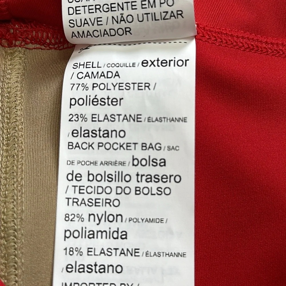 NEW PUMA Biker Shorts Dry Cell Red Tan Size XL Activewear Gym Running Stretchy - Picture 9 of 9